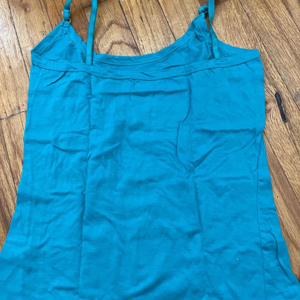 pink and blue tank tops